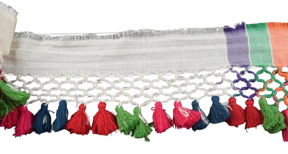 Plain Dyeing Cotton Hand Woven Handwork Border  - 1.2 Mtr Length    -  SKU : BM22901A