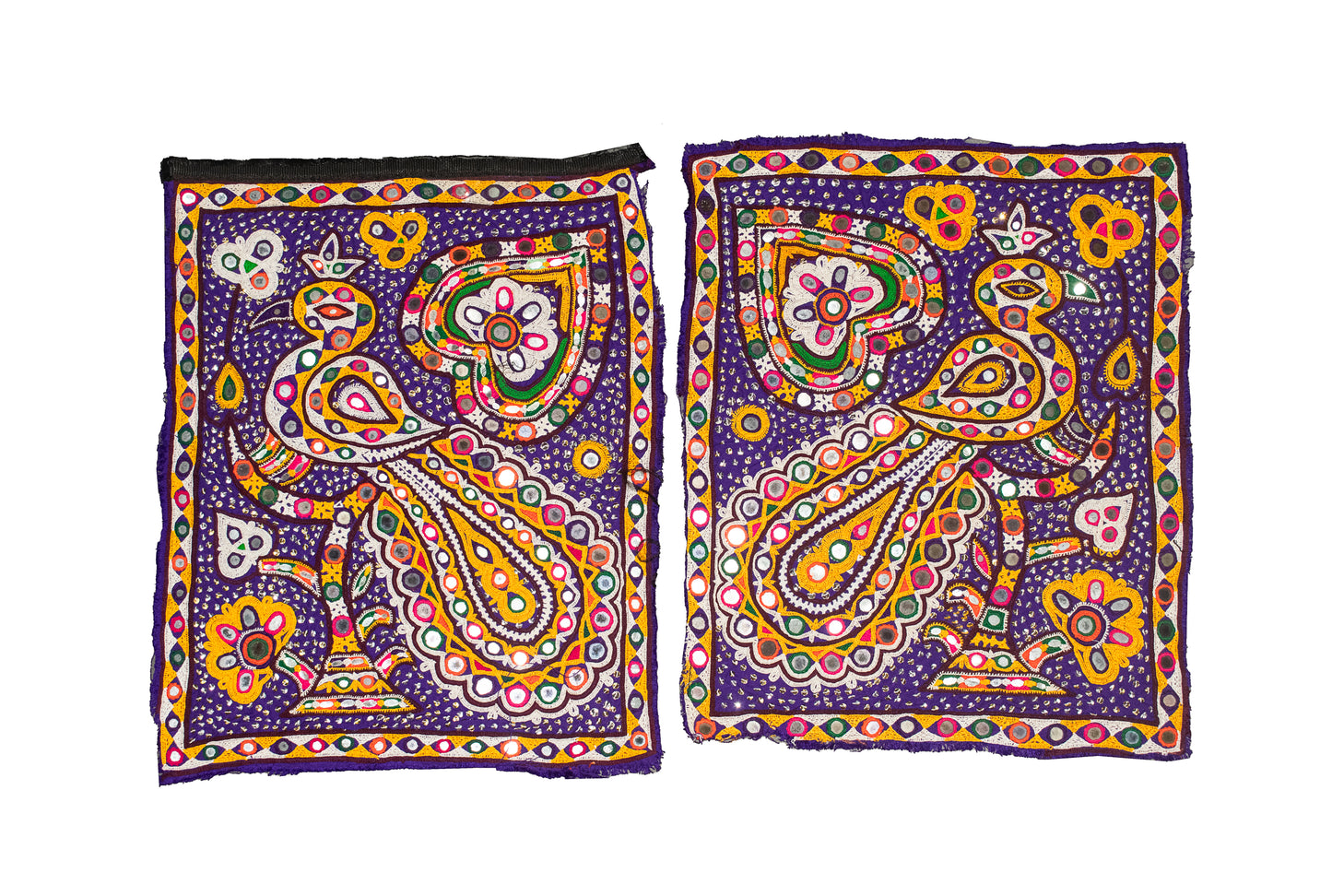 Ahir Work Cotton Hand Embroidery Handwork Patch  - 40 cms Length    -  SKU : MD03707A