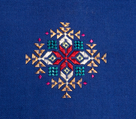 Suf Work Cotton Hand Embroidered Handwork Patch  - 6 cms Length    -  SKU : GG10912B