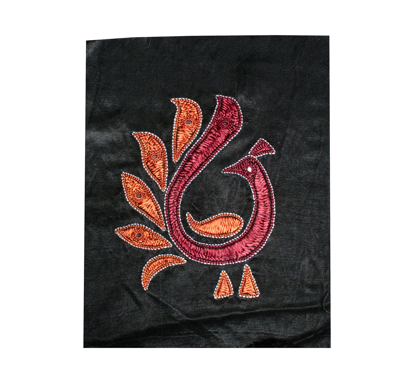 Pakko Work Mashru Silk Hand Embroidered Mirror Work Handwork Patch  - 16 cms Length    -  SKU : GG10917B