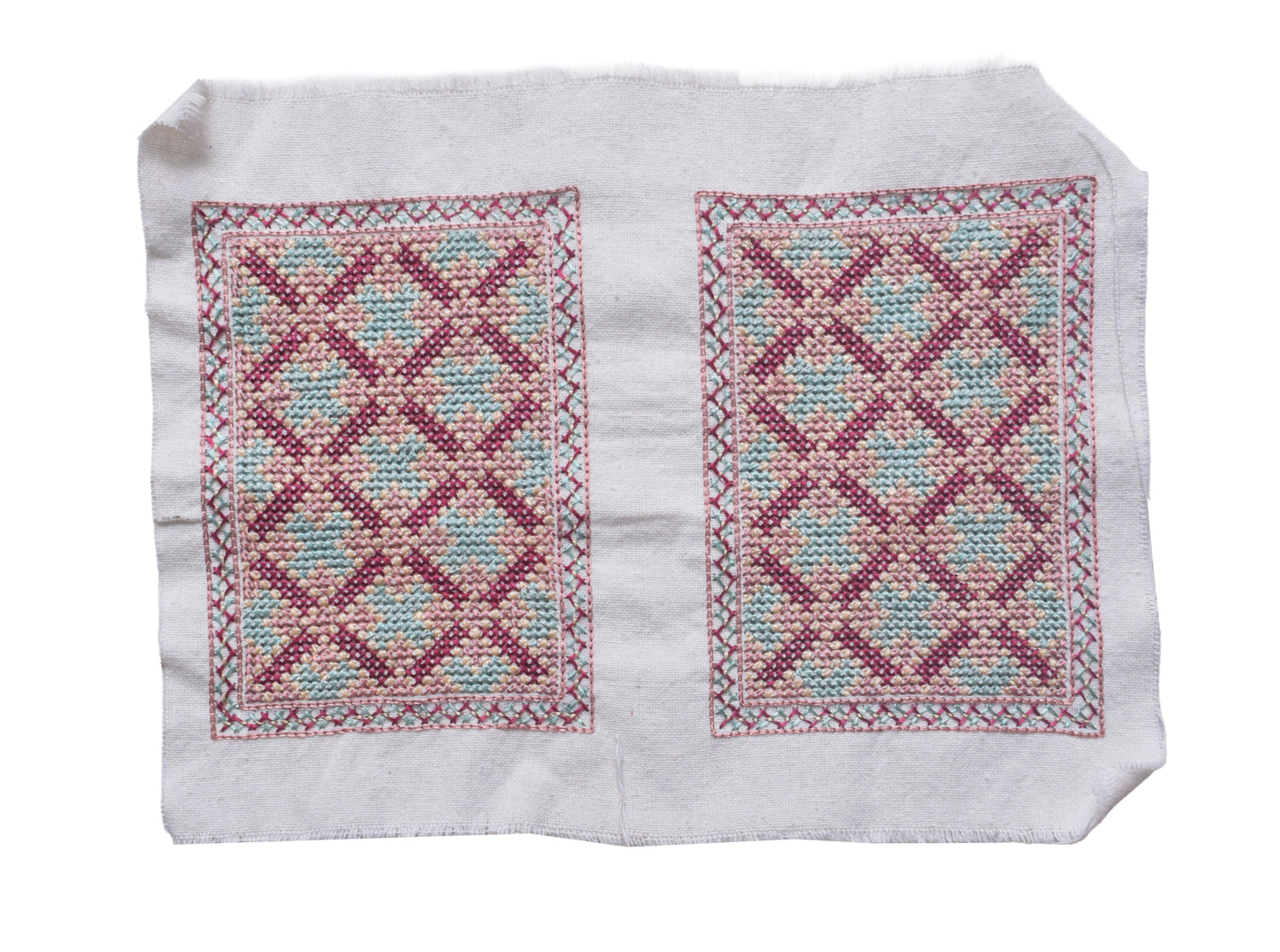 Jat Work Cotton Hand Embroidered Handwork Patch  - 15 cms Length    -  SKU : SH10603A