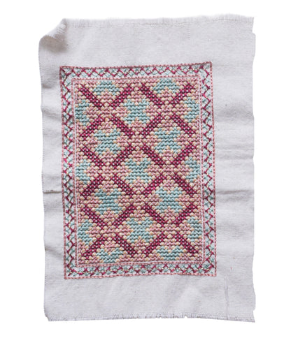 Jat Work Cotton Hand Embroidered Handwork Patch  - 15 cms Length    -  SKU : SH10603A