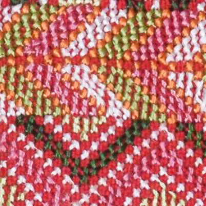 Jat Work Cotton Hand Embroidered Mirror Work Handwork Patch  - 19 cms Length    -  SKU : AB12302B