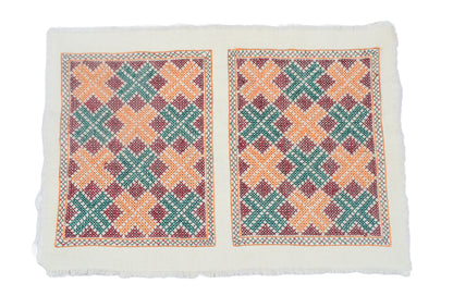 Jat Work Cotton Hand Embroidered Handwork Patch  - 20 cms Length   -  SKU : SH15610C