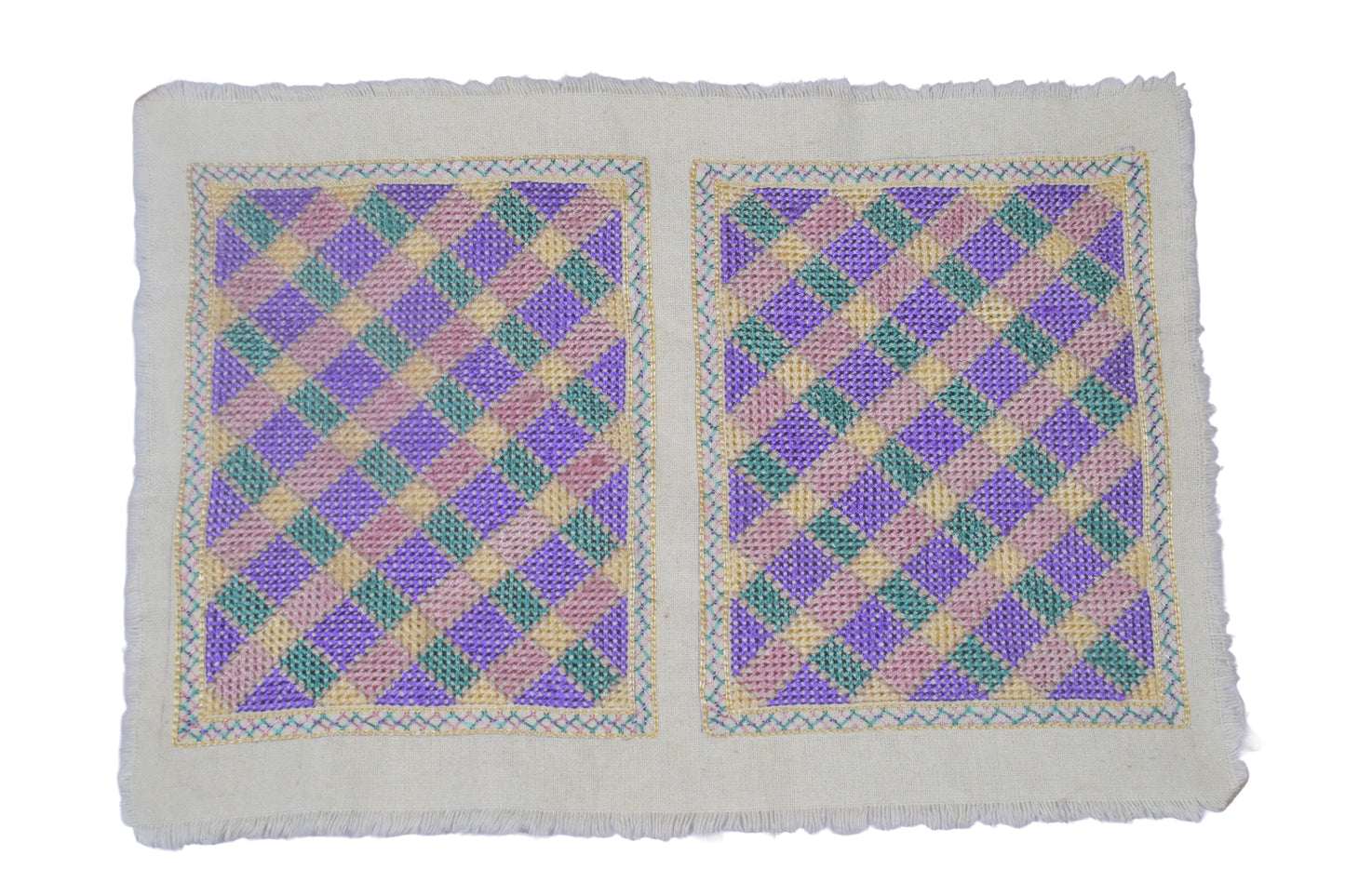 Jat Work Cotton Hand Embroidered Handwork Patch  - 20 cms Length   -  SKU : SH15610B