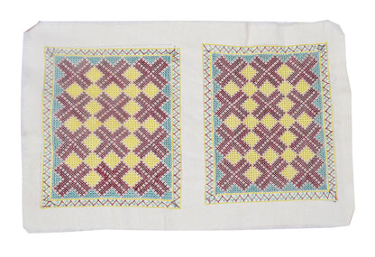 Jat Work Cotton Hand Embroidered Handwork Patch  - 20 cms Length   -  SKU : SH15610A