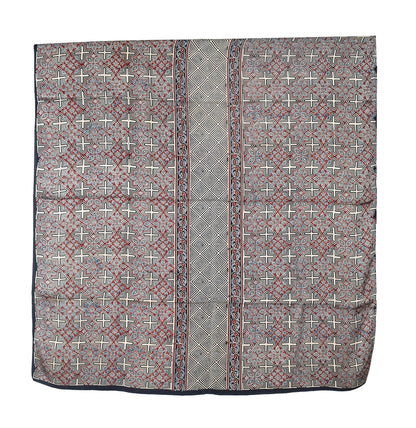 Ajrakh Modal Silk Natural Dye Three Colour Print | 3 Kam | Hand Block Print Kurta-Dupatta (Two Piece Set) with Full Ajrakh Heavy Dupatta with Tassels - 2.5 Mtr Length   -  SKU : AI10601Y