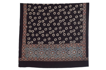 Ajrakh Cotton Natural Dye Hand Block Print Kurta-Dupatta (Two Piece Set) with Full Ajrakh Heavy Dupatta - 2.5 Mt Top    -  SKU : RM10302C