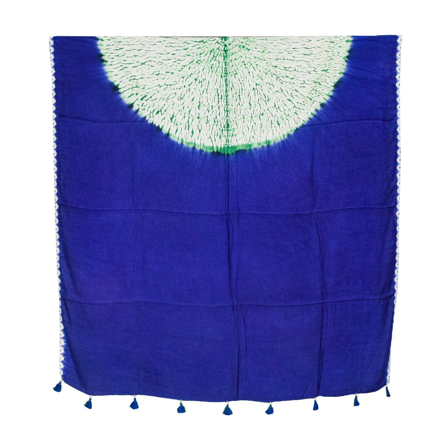 Plain Dyeing Modal Silk Shibori Kurta-Dupatta (Two Piece Set) with Tassels - 2.5 Mt Top    -  SKU : AI26904E