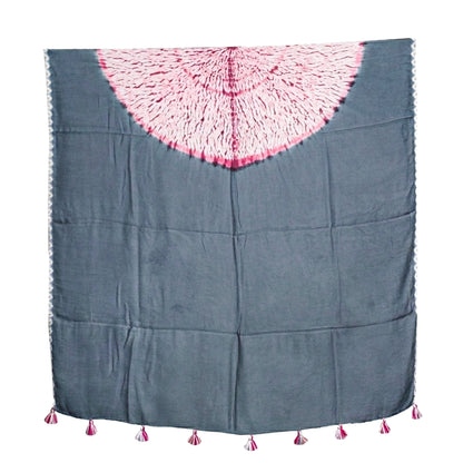 Plain Dyeing Modal Silk Shibori Kurta-Dupatta (Two Piece Set) with Tassels - 2.5 Mt Top    -  SKU : AI26904C