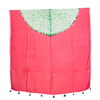 Plain Dyeing Modal Silk Shibori Kurta-Dupatta (Two Piece Set) with Tassels - 2.5 Mt Top    -  SKU : AI26904F