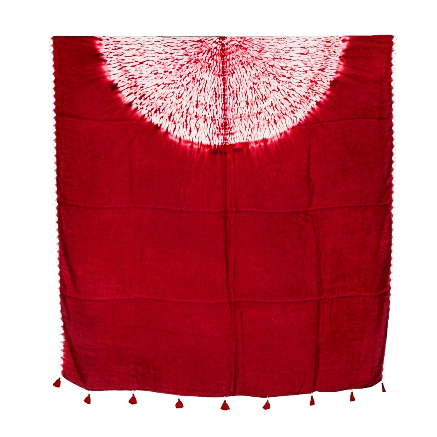 Plain Dyeing Modal Silk Shibori Kurta-Dupatta (Two Piece Set) with Tassels - 2.5 Mt Top    -  SKU : AI26904B