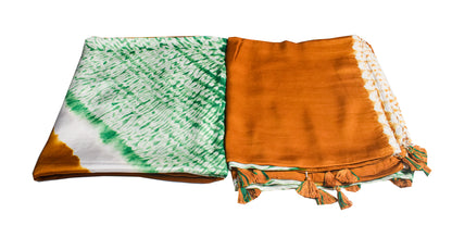 Plain Dyeing Modal Silk Shibori Kurta-Dupatta (Two Piece Set) with Tassels - 2.5 Mt Top    -  SKU : AI26904A