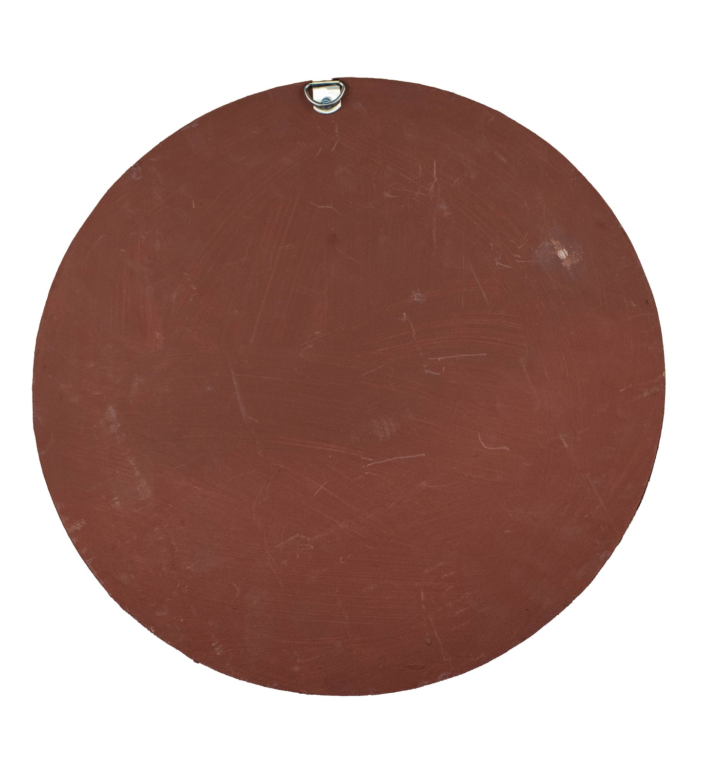 Round 12 Inch Traditional Mutva Lippan Kam Kutch Handicraft Mud-Mirrorwork Wall Art Lippan Kam - Mutva Traditional Earthen Theme - Round (12 Inch Diameter)    -  SKU : 0101