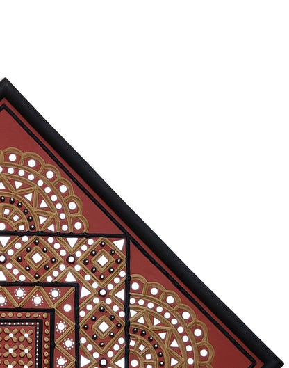 Lippan Kam (Mud Mirrorwork) - Hand Crafted Ethnic Wall Decor - SKU : 0272