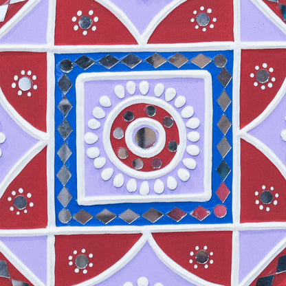 Lippan Kam (Mud Mirrorwork) - Hand Crafted Ethnic Wall Decor - SKU : 0285
