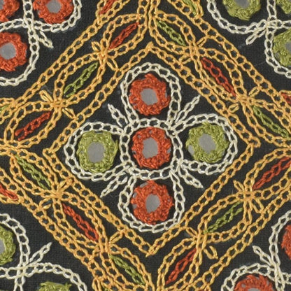 Ahir Work Pure Leather Leathercraft Hand Made Hand Embroidery Mobile Cover  - 21 cms Height x    -  SKU : AB31A01C