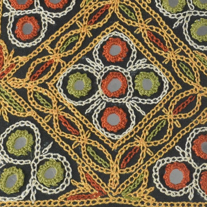 Ahir Work Pure Leather Leathercraft Hand Made Hand Embroidery Mobile Cover  - 21 cms Height x    -  SKU : AB31A01B