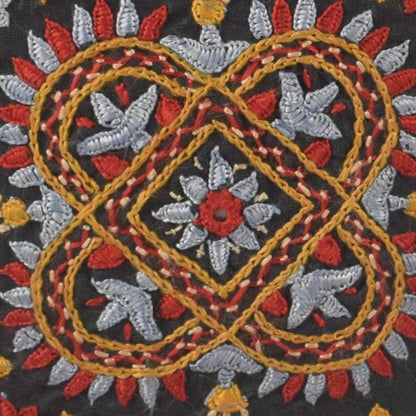 Ahir Work Pure Leather Leathercraft Hand Made Hand Embroidery Mobile Cover  - 21 cms Height x    -  SKU : AB31A01E