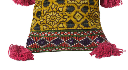 Ajrakh Mashru Silk Screen Print Hand Printed Mobile Cover  - 19 cms Height x    -  SKU : AB23201A