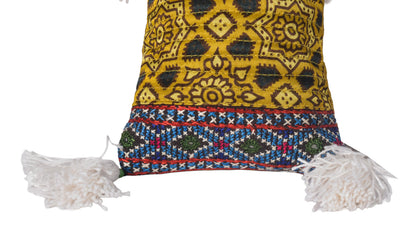 Ajrakh Mashru Silk Screen Print Hand Printed Mobile Cover  - 19 cms Height x    -  SKU : AB23201D