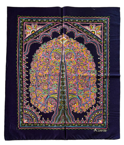 Rogan Painting Cotton Painting With Frame - 17 inch Length    -  SKU : AG01A01A