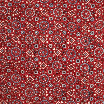 Ajrakh Modal Silk Natural Dye Hand Block Print Saree with Blouse Piece - 5.5 Mtr Length   -  SKU : AI1880AR
