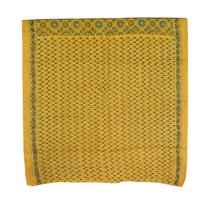 Ajrakh Modal Silk Natural Dye Hand Block Print Saree with Blouse Piece - 5.5 Mtr Length   -  SKU : AI18801J