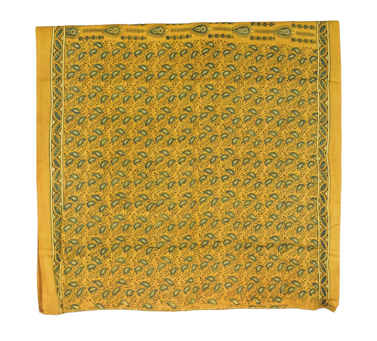 Ajrakh Modal Silk Natural Dye Hand Block Print Saree with Blouse Piece - 5.5 Mtr Length   -  SKU : AI18801O