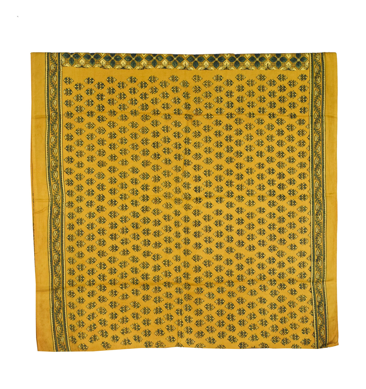 Ajrakh Modal Silk Natural Dye Hand Block Print Saree with Blouse Piece - 5.5 Mtr Length   -  SKU : AI18801T
