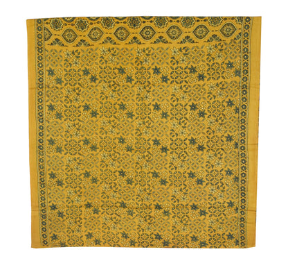 Ajrakh Modal Silk Natural Dye Hand Block Print Saree with Blouse Piece - 5.5 Mtr Length   -  SKU : AI1880AD