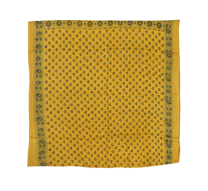 Ajrakh Modal Silk Natural Dye Hand Block Print Saree with Blouse Piece - 5.5 Mtr Length   -  SKU : AI1880AN