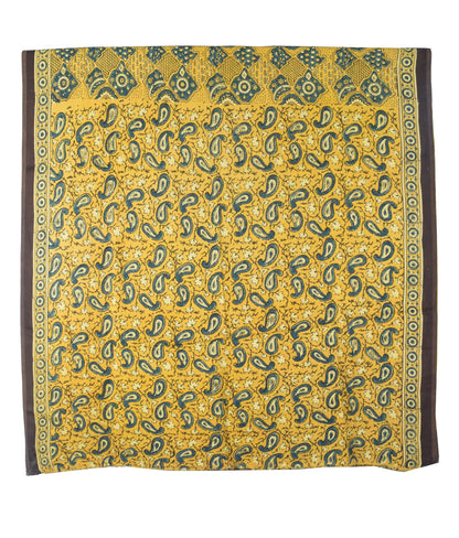 Ajrakh Modal Silk Natural Dye Hand Block Print Saree with Blouse Piece - 5.5 Mtr Length   -  SKU : MS09501C