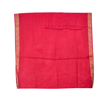 Plain Dyeing Modal Silk With Full Nakshi Border Saree with Tassels - With Blouse Piece - 5.5 Mtr Length    -  SKU : AI27A02H