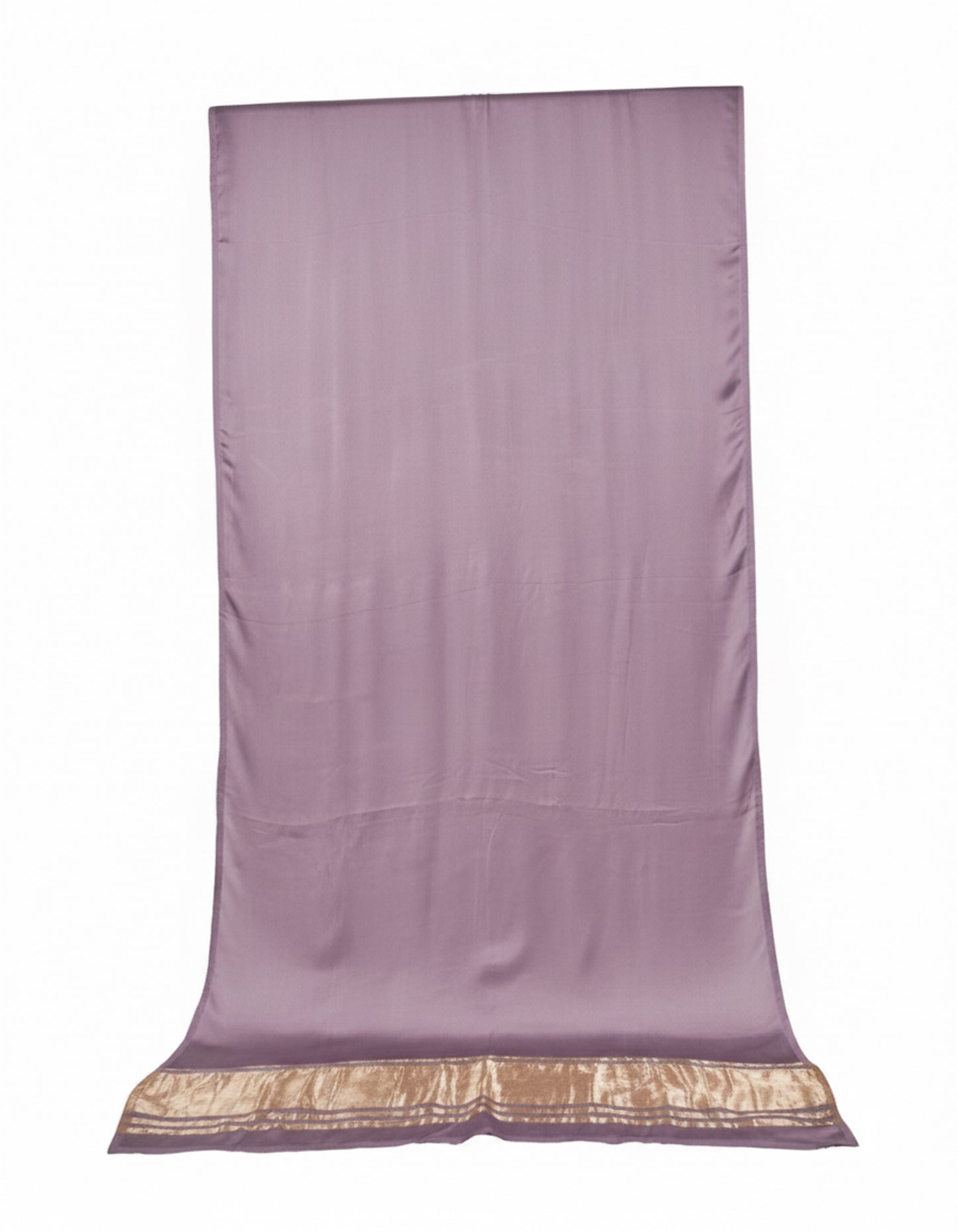 Plain Dyeing Modal Silk Golden Border Saree  - With Blouse Piece - 5.5 Mtr Length    -  SKU : 0071-MUMU