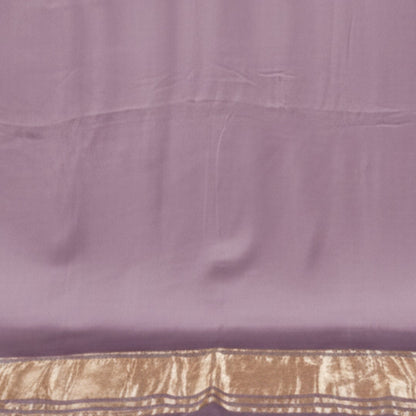 Plain Dyeing Modal Silk Golden Border Saree  - With Blouse Piece - 5.5 Mtr Length    -  SKU : 0071-MUMU