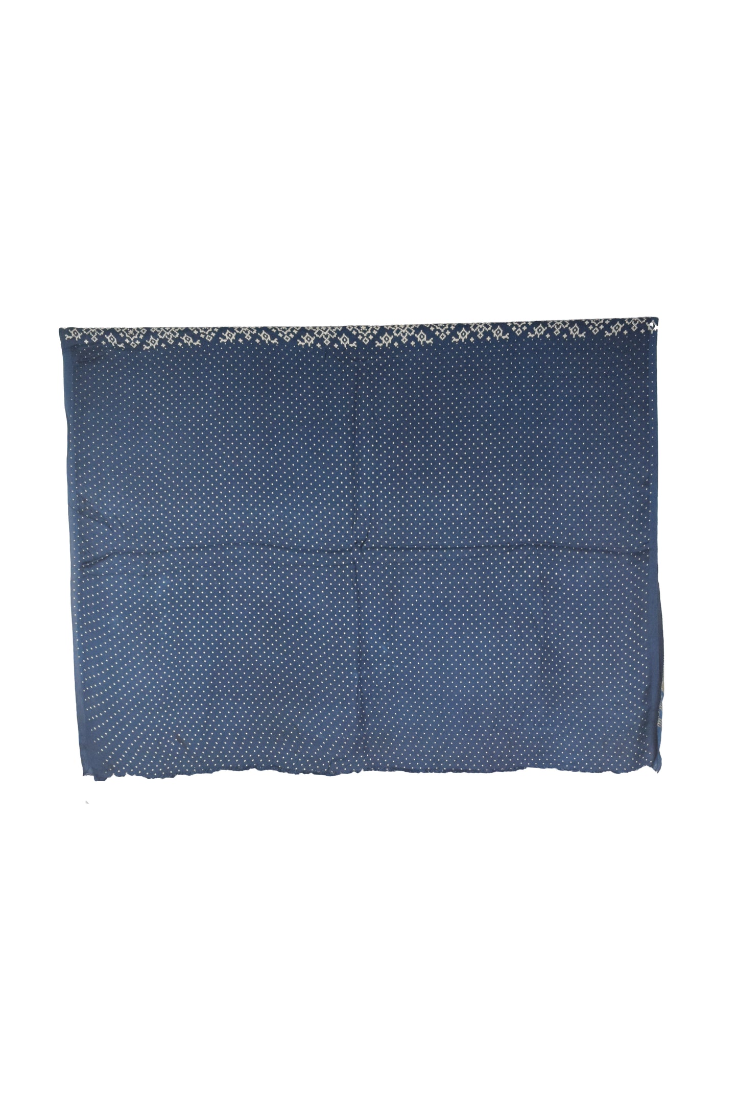 Ajrakh Modal Silk Lagdi Patto with Tassels Screen Print Hand Printed Saree  - With Blouse Piece - 5.5 Mtr Length    -  SKU : ID04C01B