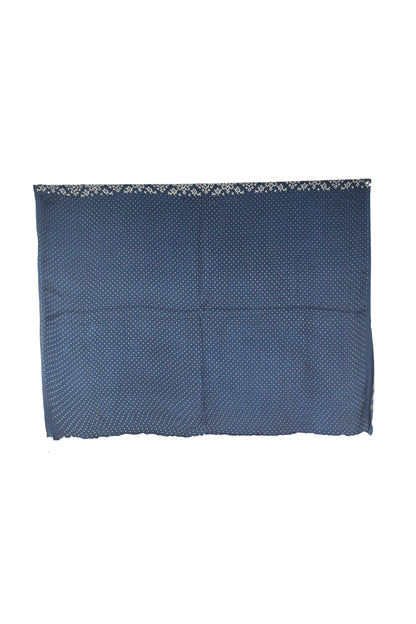 Ajrakh Modal Silk Lagdi Patto with Tassels Screen Print Hand Printed Saree  - With Blouse Piece - 5.5 Mtr Length    -  SKU : ID04C01B