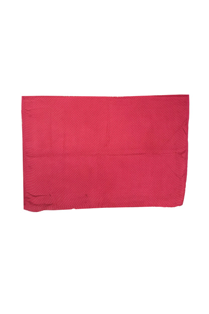 Ajrakh Modal Silk Lagdi Patto with Tassels Screen Print Hand Printed Saree  - With Blouse Piece - 5.5 Mtr Length    -  SKU : ID04C01A