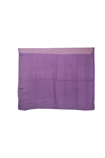 Laheryu Print Modal Silk Lagdi Patto with Tassels Screen Print Hand Printed Saree  - With Blouse Piece - 5.5 Mtr Length    -  SKU : ID04C02D