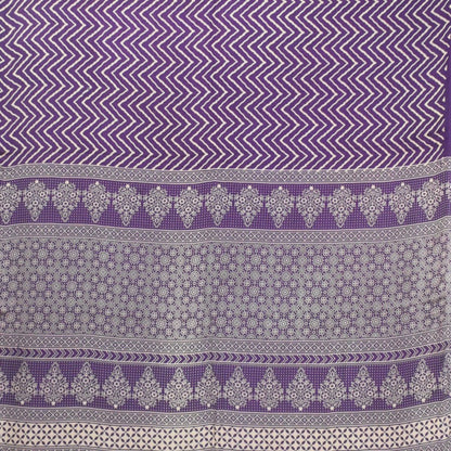 Laheryu Print Modal Silk Lagdi Patto with Tassels Screen Print Hand Printed Saree  - With Blouse Piece - 5.5 Mtr Length    -  SKU : ID04C02D