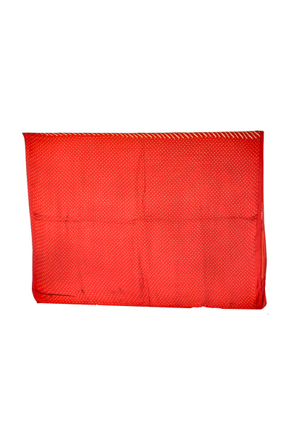 Laheryu Print Modal Silk Lagdi Patto with Tassels Screen Print Hand Printed Saree  - With Blouse Piece - 5.5 Mtr Length    -  SKU : ID04C02E