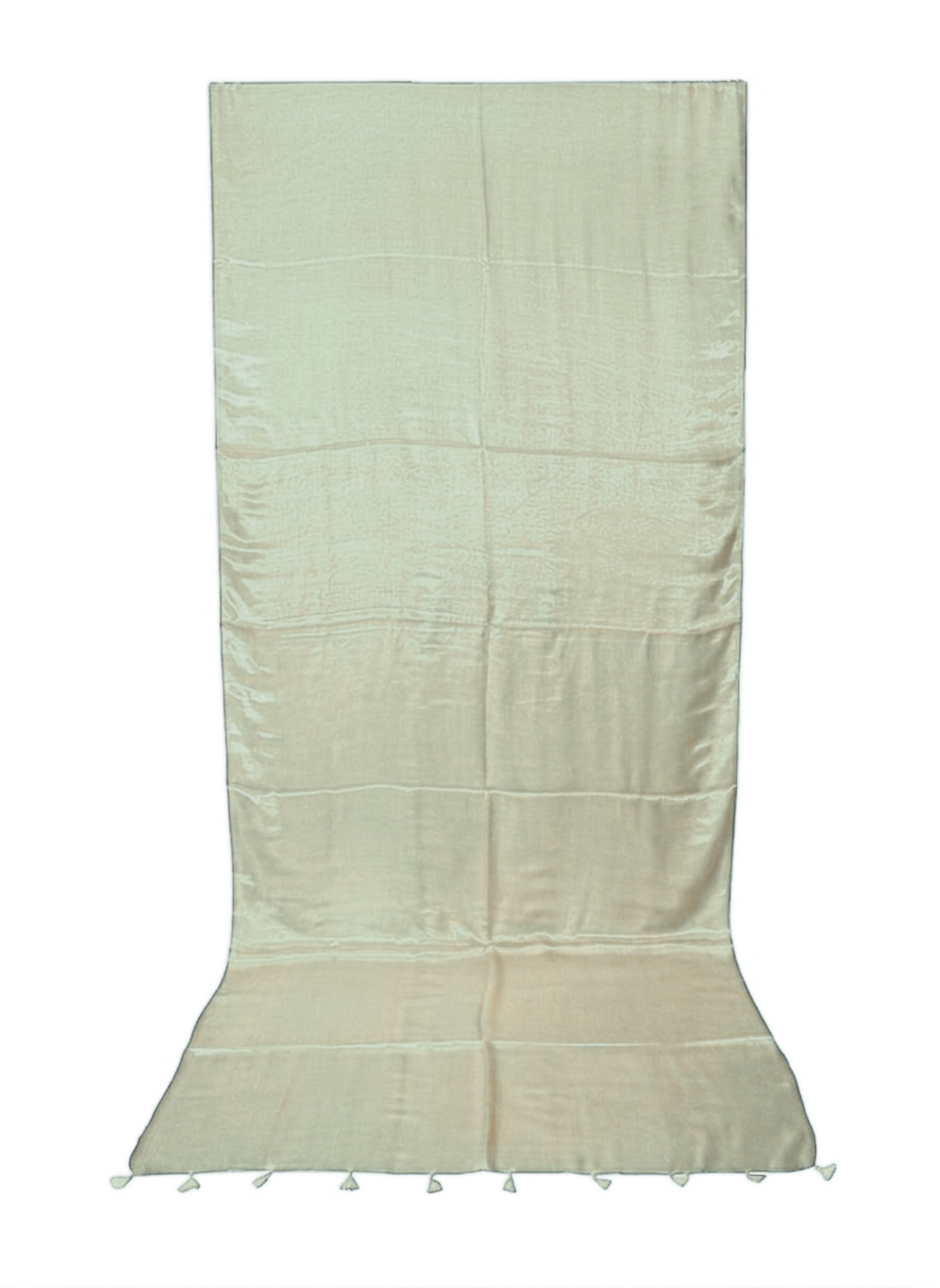 Plain Dyeing Modal Silk Saree with Tassels - With Blouse Piece - 5.5 Mtr Length    -  SKU : 0175-BGBG