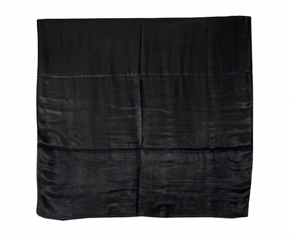 Plain Dyeing Modal Silk Saree with Tassels - With Blouse Piece - 5.5 Mtr Length    -  SKU : 0175-BKBK