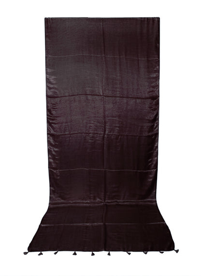 Plain Dyeing Modal Silk Saree with Tassels - With Blouse Piece - 5.5 Mtr Length    -  SKU : 0175-DMDM