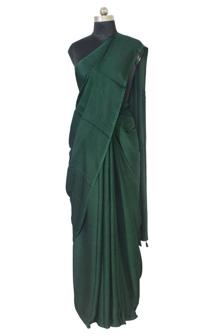 Plain Dyeing Modal Silk Saree with Tassels - With Blouse Piece - 5.5 Mtr Length   -  SKU : 0175-GRGR