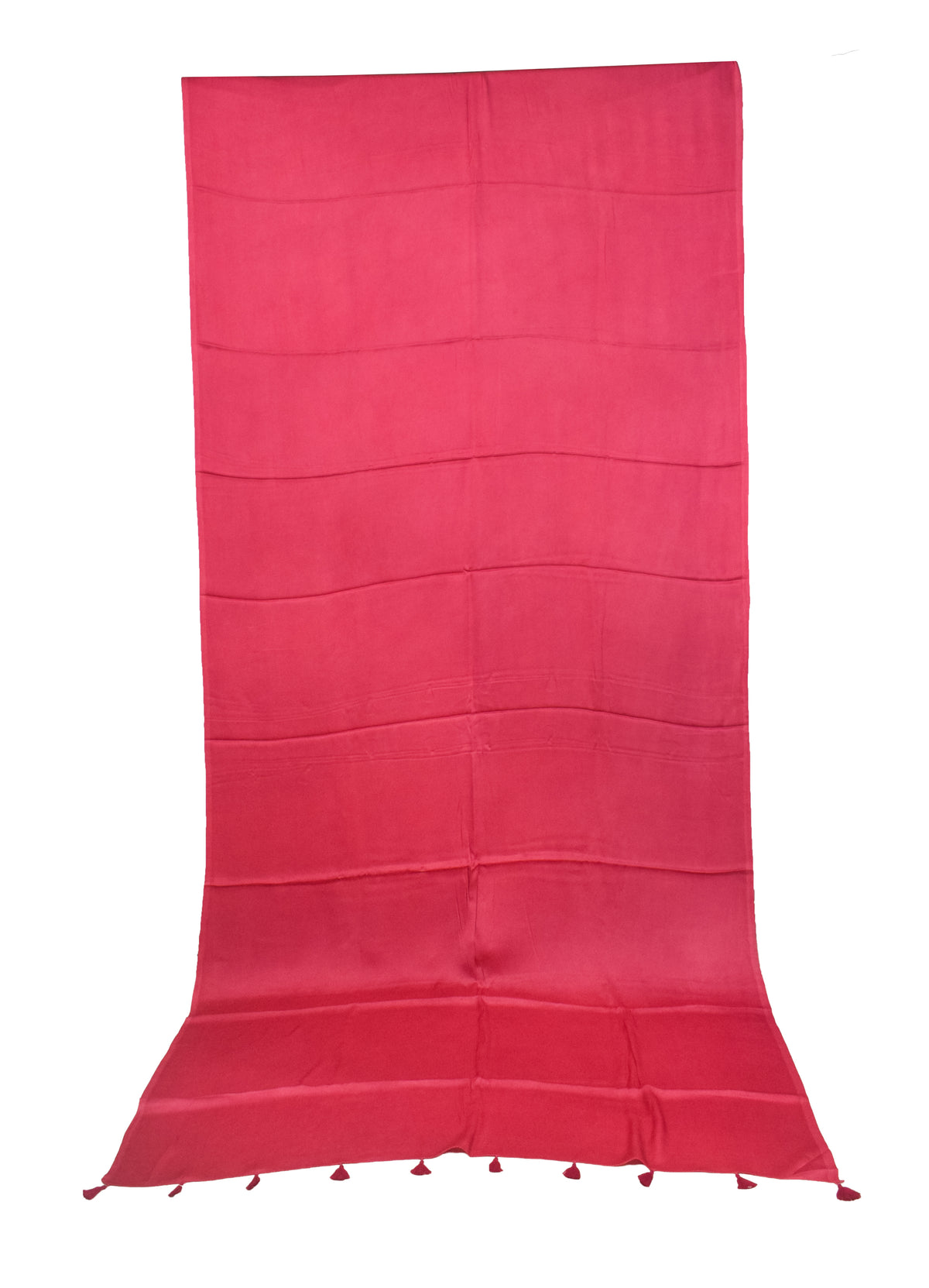 Plain Dyeing Modal Silk Saree with Tassels - With Blouse Piece - 5.5 Mtr Length   -  SKU : 0175-LPLP