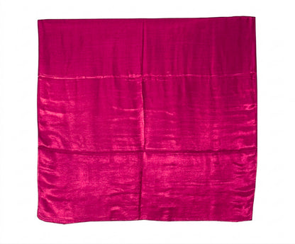 Plain Dyeing Modal Silk Saree with Tassels - With Blouse Piece - 5.5 Mtr Length    -  SKU : 0175-PKPK