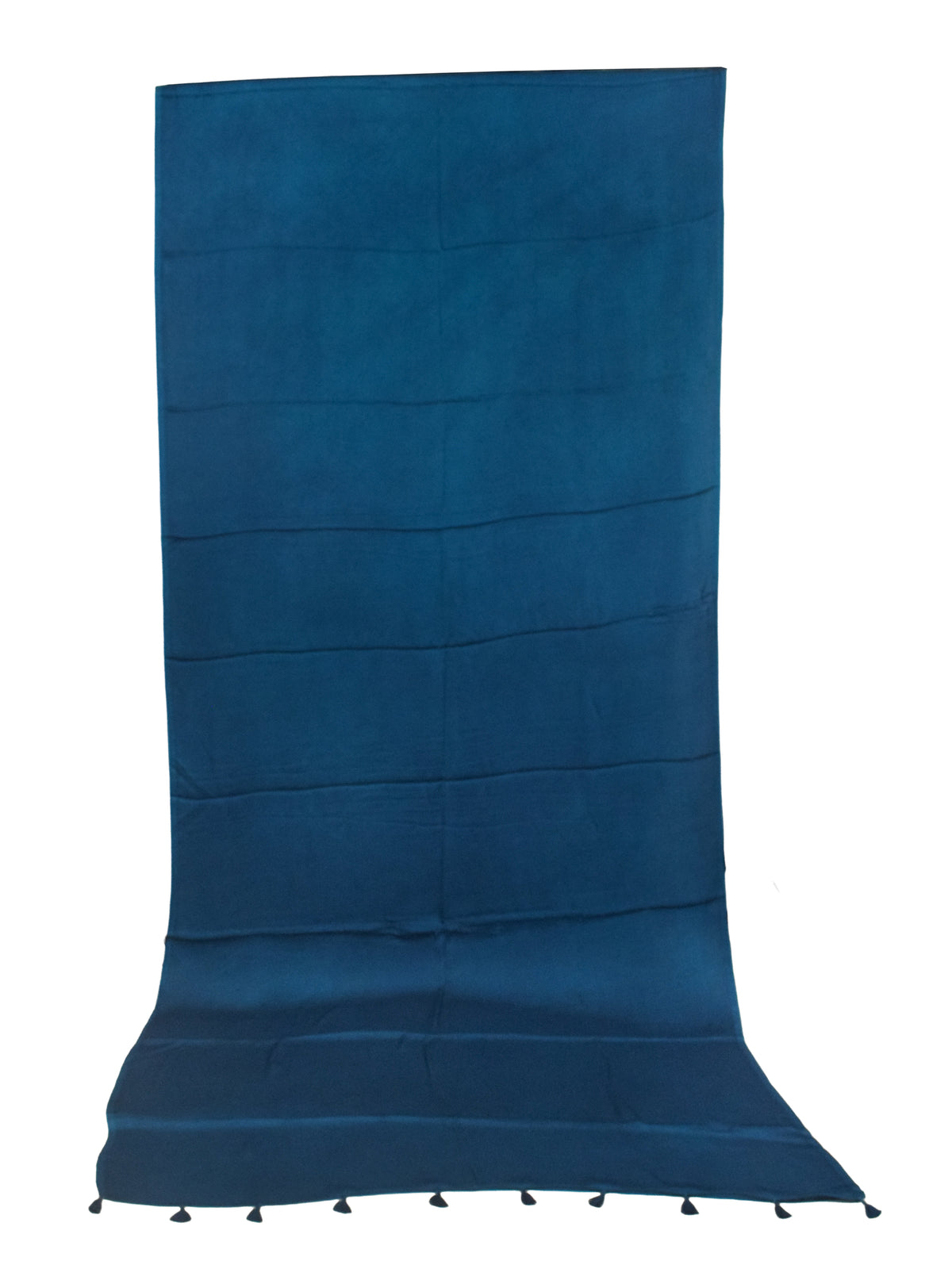 Plain Dyeing Modal Silk Saree with Tassels - With Blouse Piece - 5.5 Mtr Length   -  SKU : 0175-RGRG