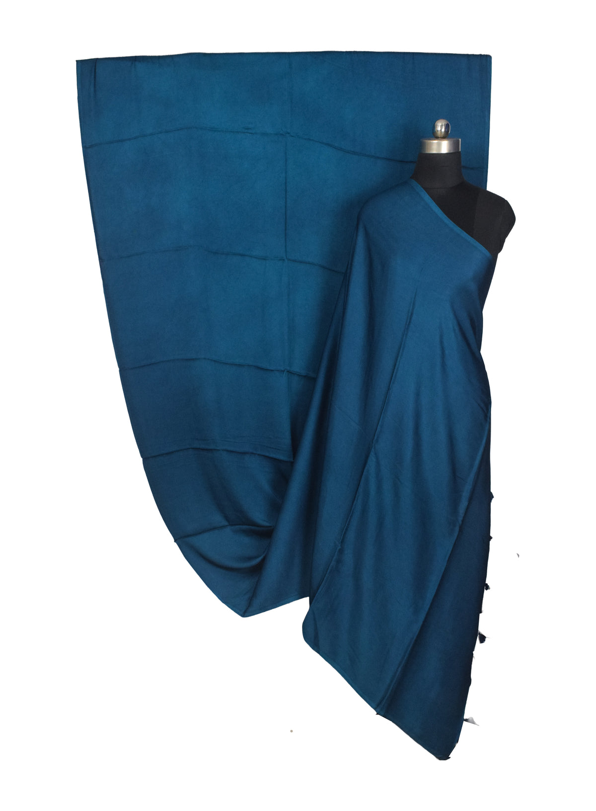 Plain Dyeing Modal Silk Saree with Tassels - With Blouse Piece - 5.5 Mtr Length   -  SKU : 0175-RGRG